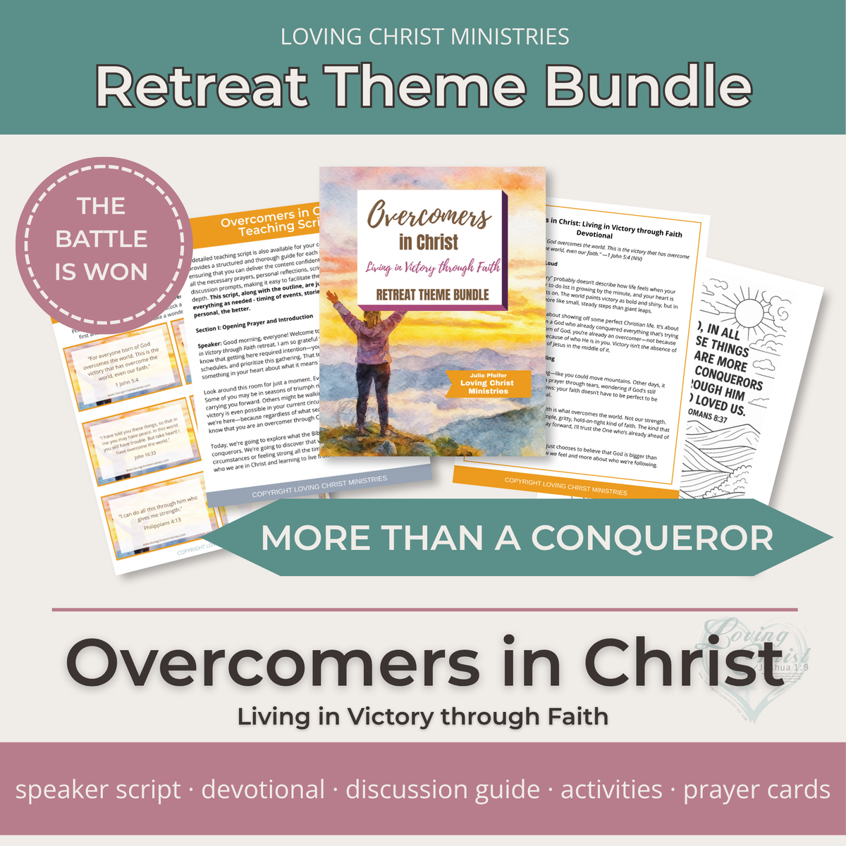 Overcomers in Christ: Living in Victory through Faith Printable Theme Bundle