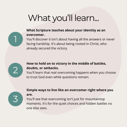 Overcomers in Christ: Living in Victory through Faith Printable Theme Bundle