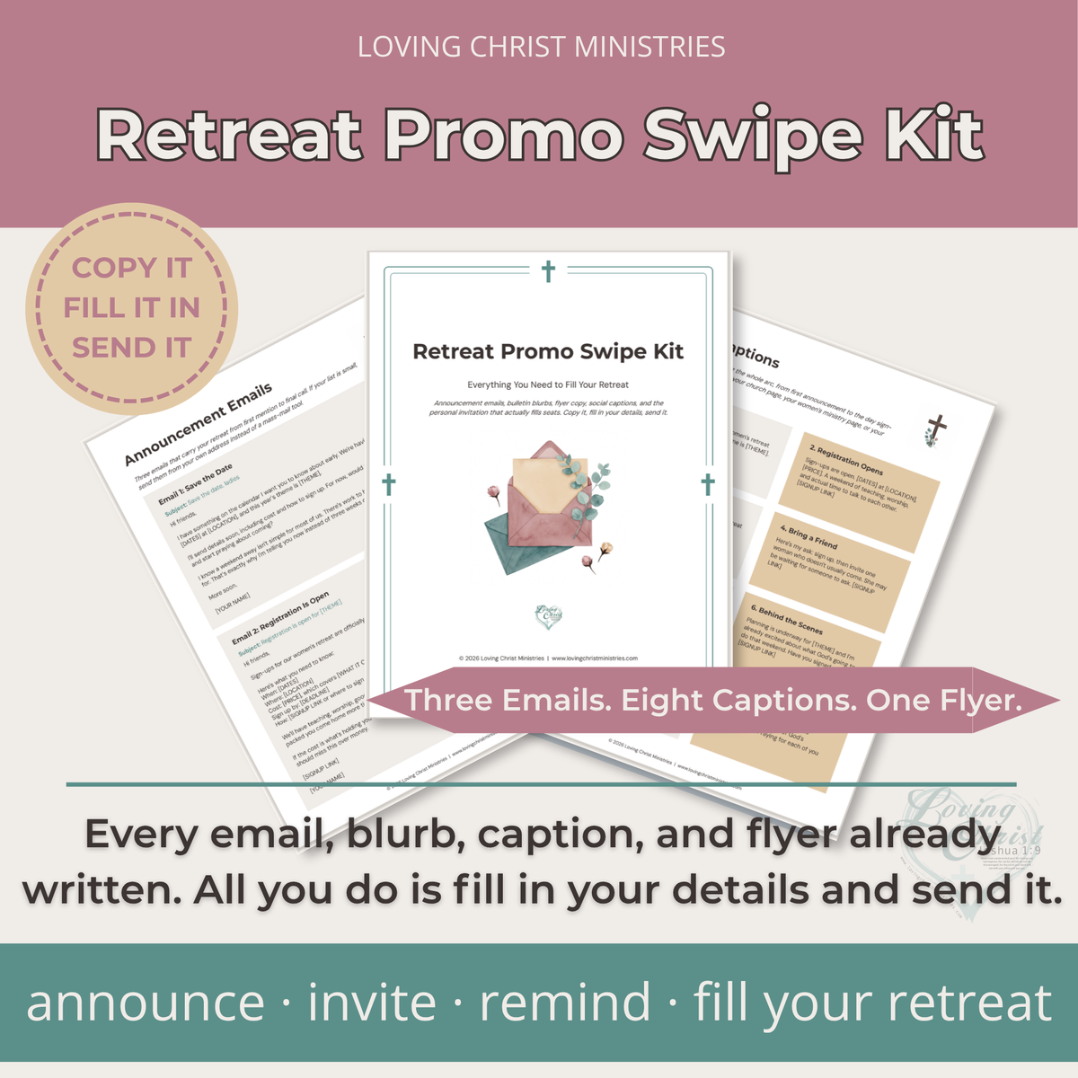 Retreat Promo Swipe Kit