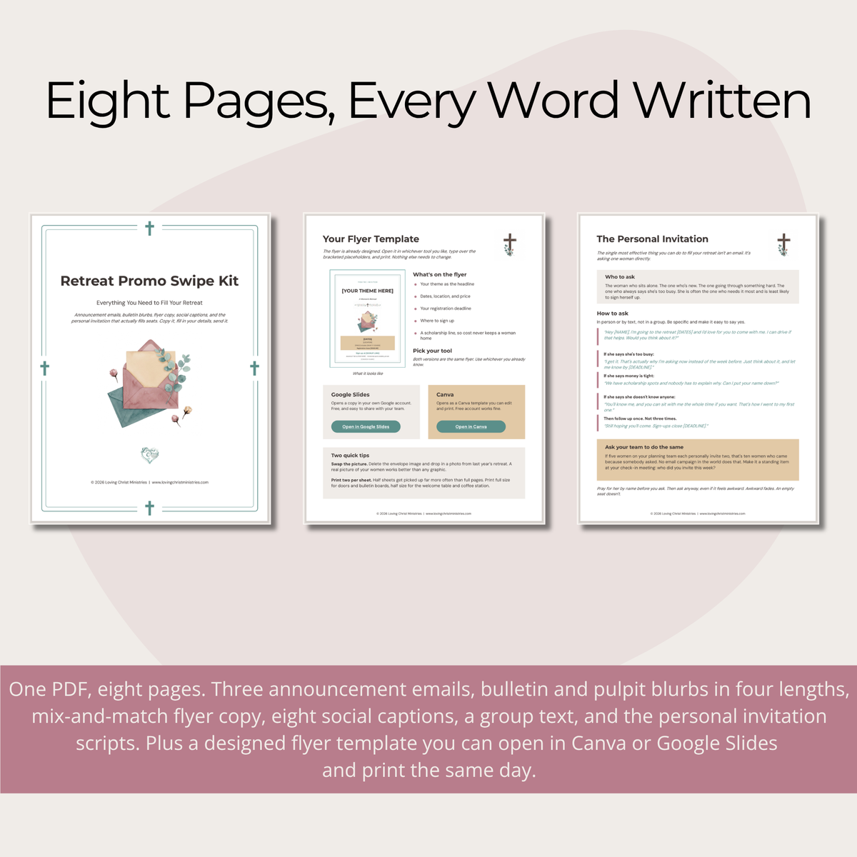 Retreat Promo Swipe Kit