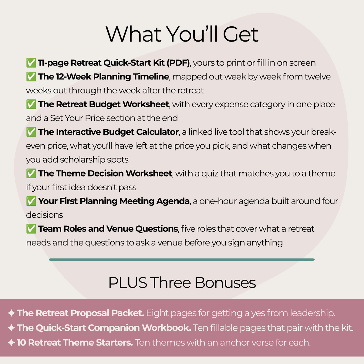 Retreat Quick-Start Kit