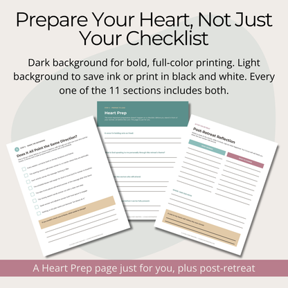 Step-by-Step to a Successful Retreat Planning Workbook