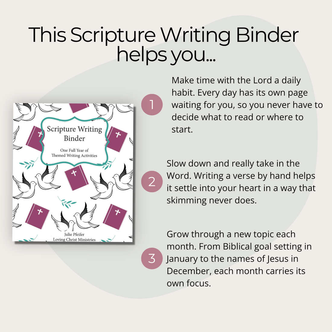 Scripture Writing Binder (400+ Pages)