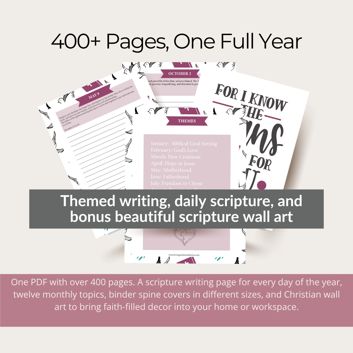 Scripture Writing Binder (400+ Pages)