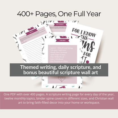 Scripture Writing Binder (400+ Pages)