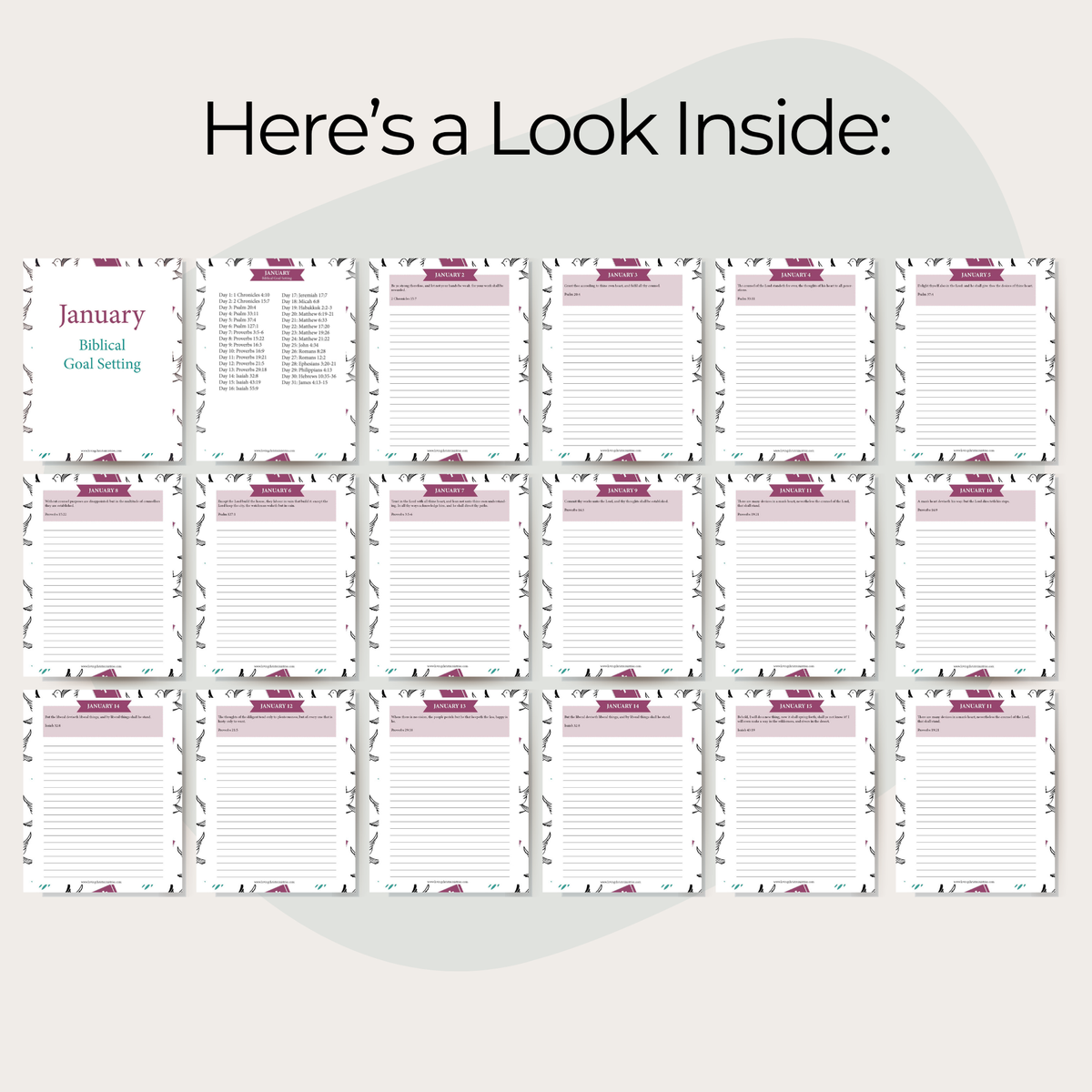 Scripture Writing Binder (400+ Pages)