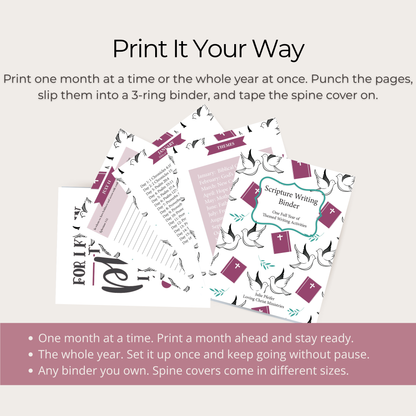 Scripture Writing Binder (400+ Pages)