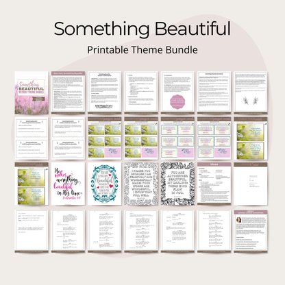 Something Beautiful Printable Theme Bundle