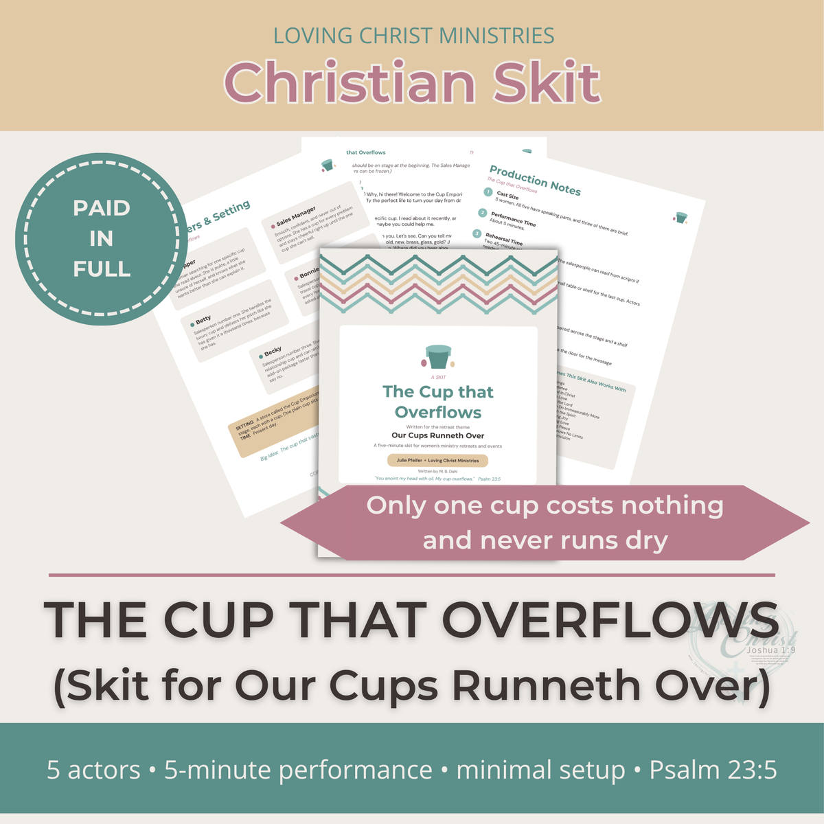 The Cup that Overflows - Christian Skit