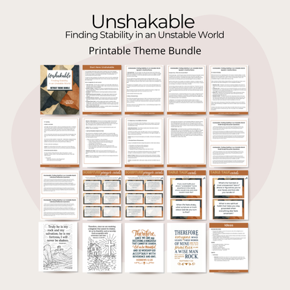 Unshakable: Finding Stability in an Unstable World