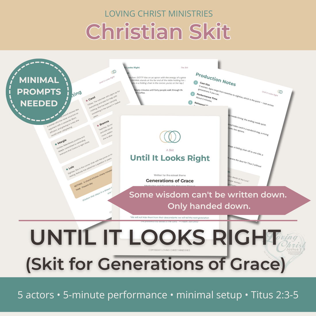 Until It Looks Right - Christian Skit