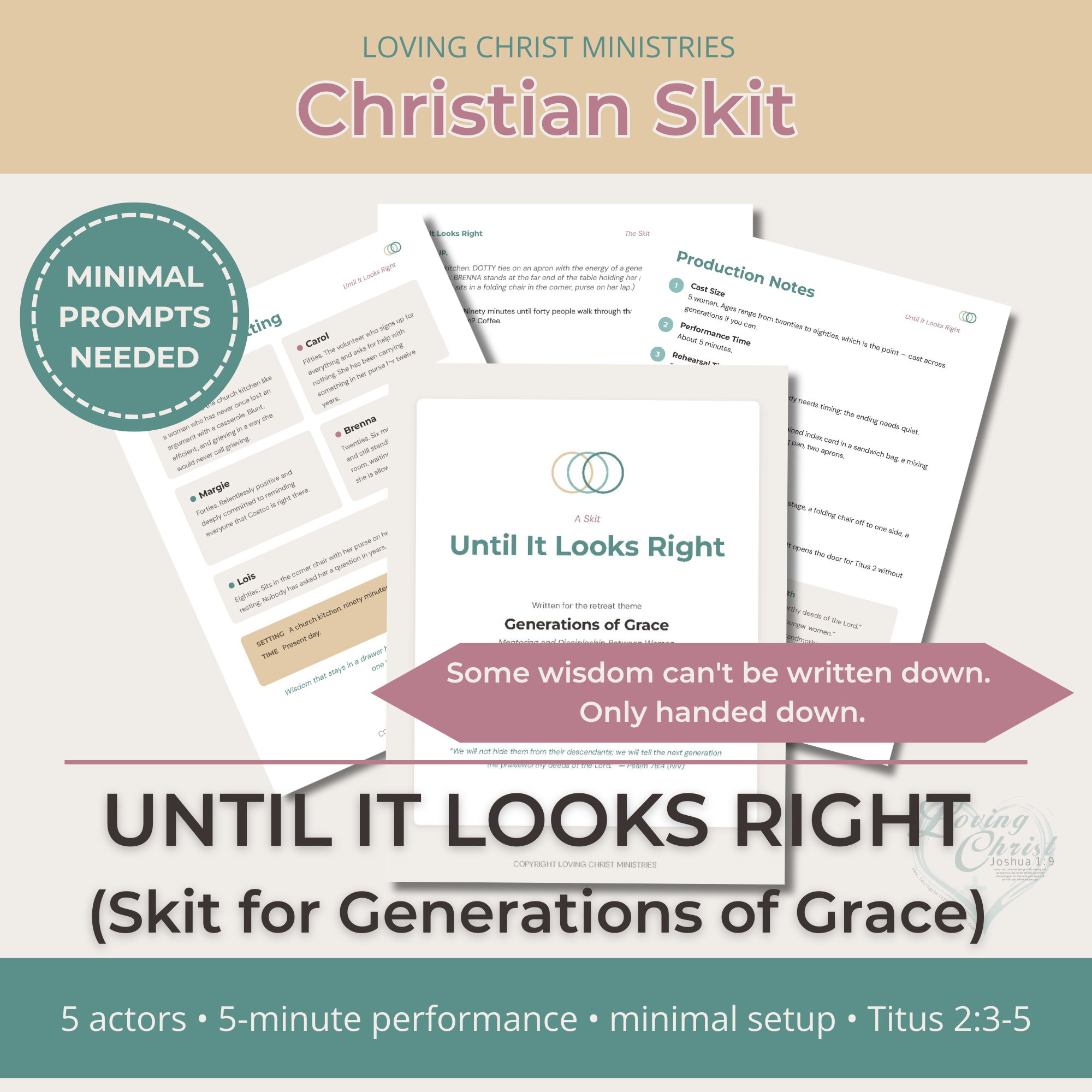 Until It Looks Right - Christian Skit