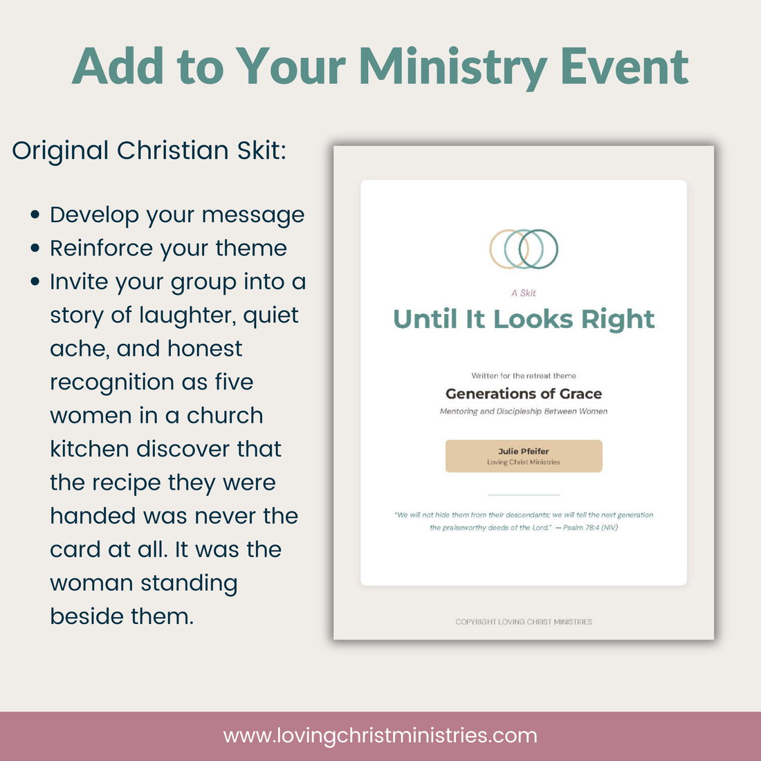 Until It Looks Right - Christian Skit