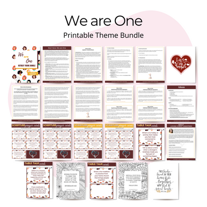 We are One Printable Theme Bundle