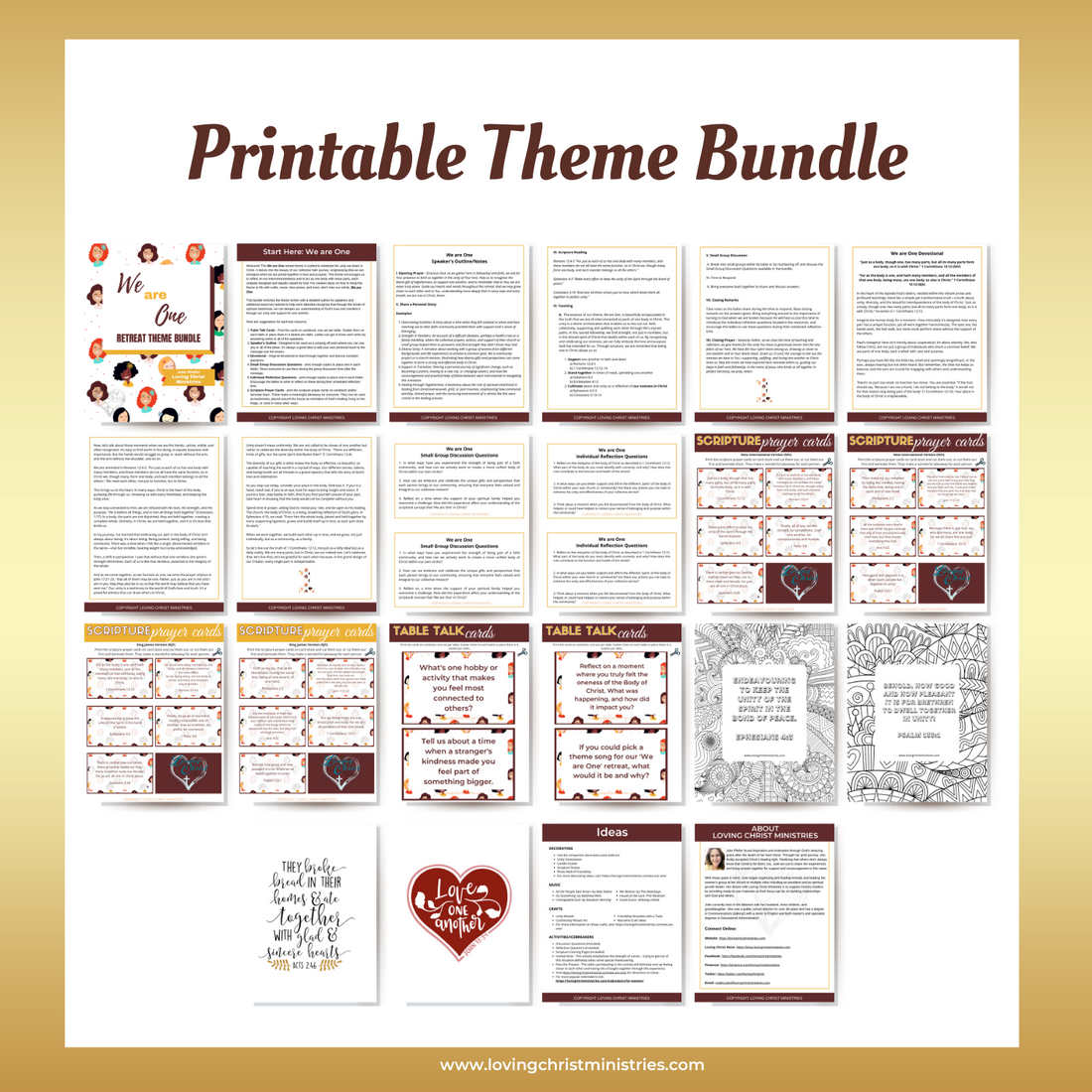 Collection of We are One Theme Resources
