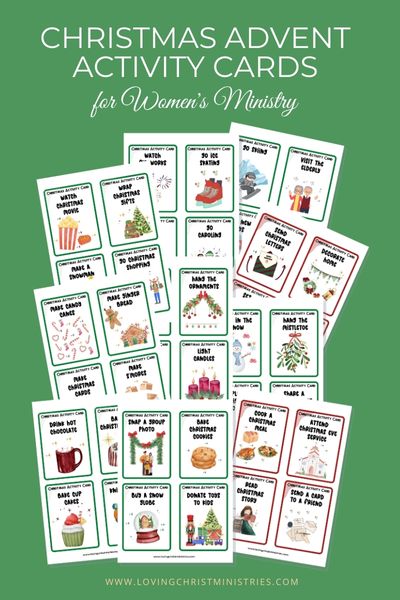 Christmas Advent Activity Cards {40 Cards}