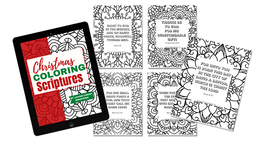 Christmas Coloring Pages - 5 Unique Designs & Scriptures