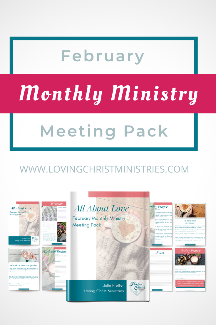 All about Love - February Monthly Ministry Meeting Pack