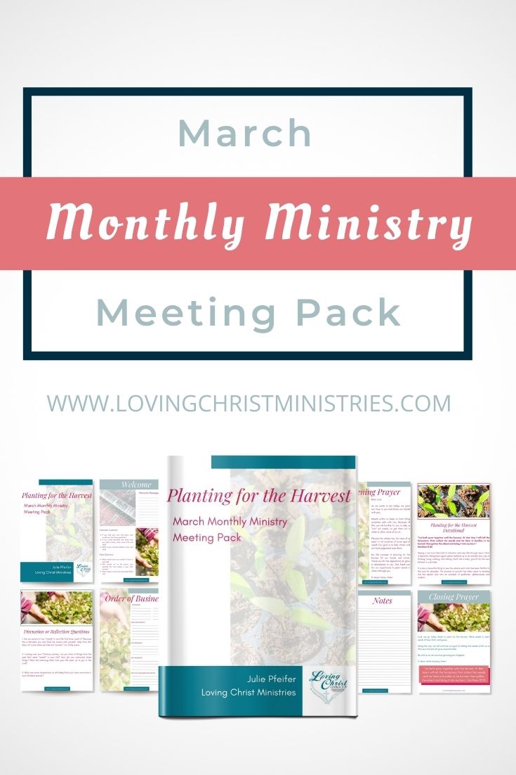 March Monthly Ministry Meeting Pack - Planting for the Harvest