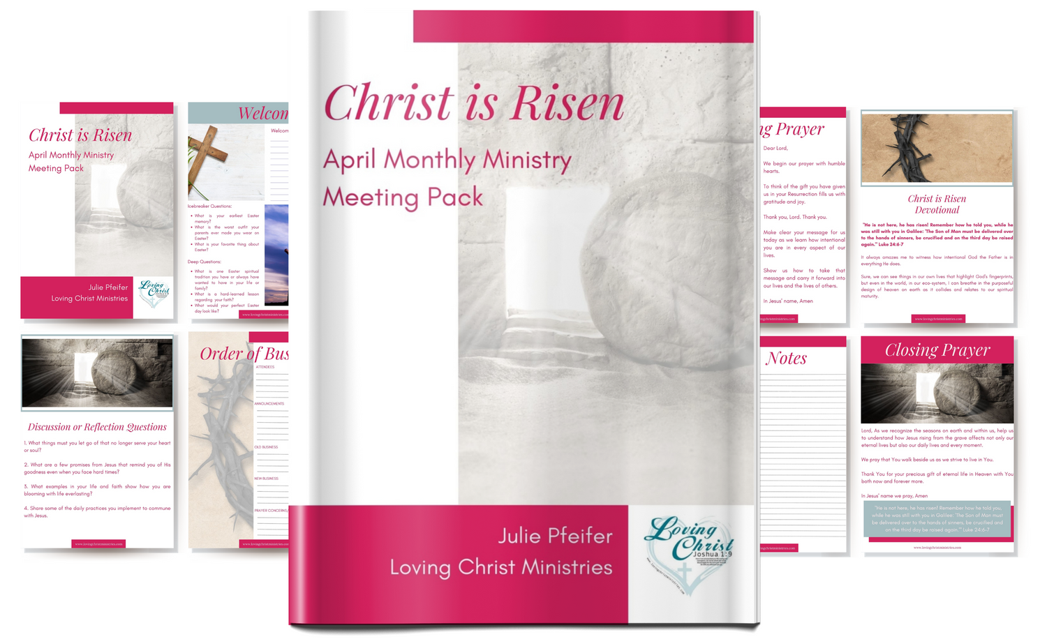 April Monthly Ministry Meeting Pack - Christ is Risen