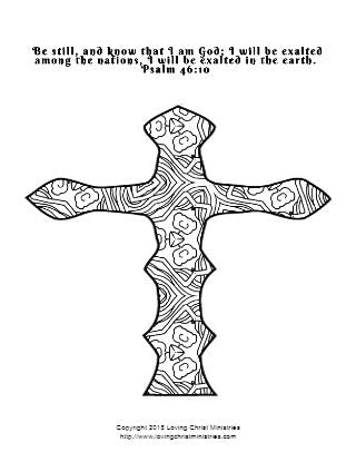 Coloring Crosses Scripture Coloring Pages