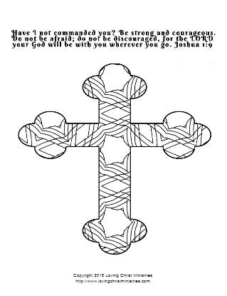 Coloring Crosses Scripture Coloring Pages